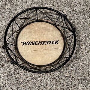 Winchester Round Decorative Wall Tray - Black & Natural